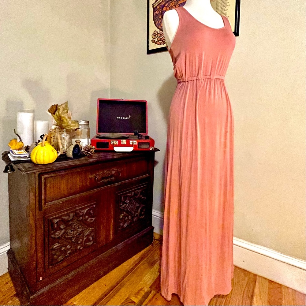 Salmon Maxi Dress